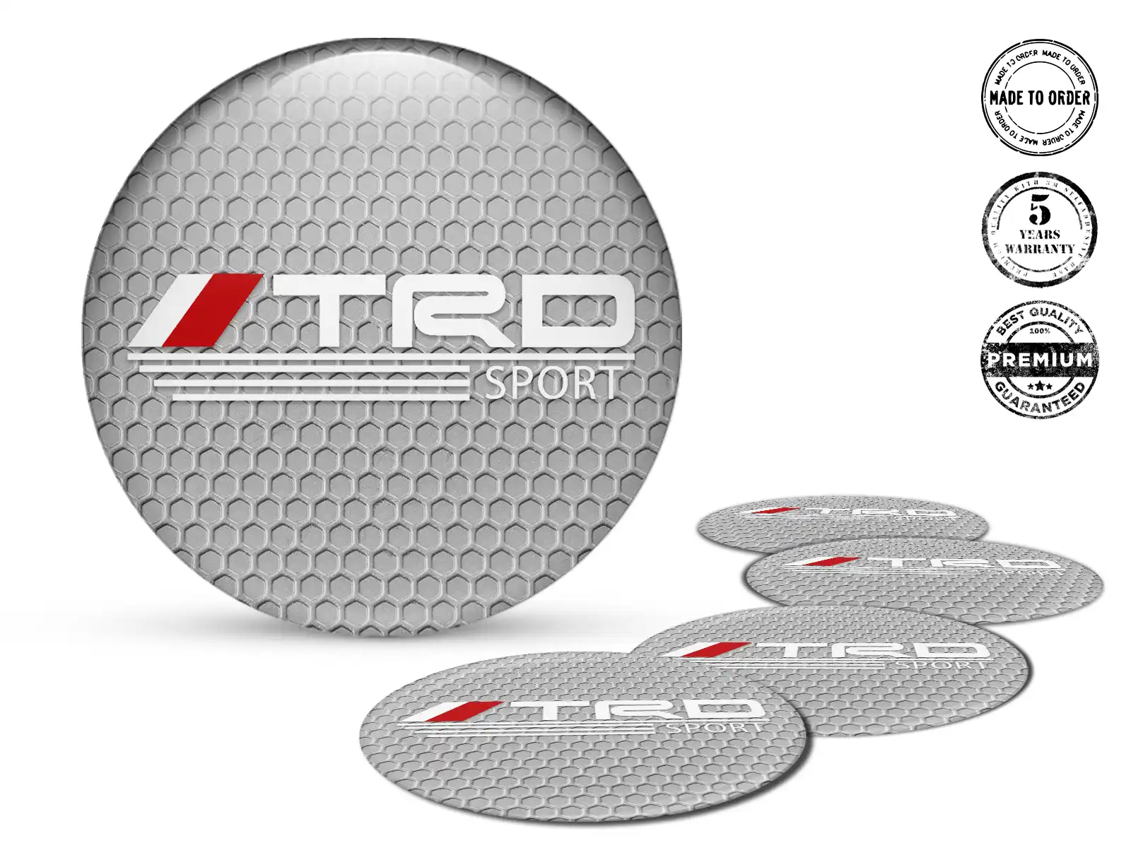 Toyota TRD Pegatinas Silicona Premium Núcleo Momentum Stellar